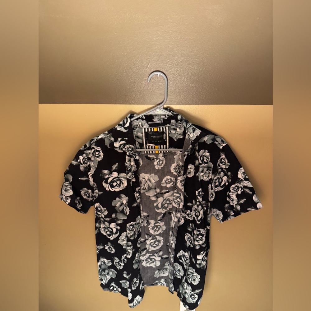 Denim & Flower Men’s Short Sleeve Button Down